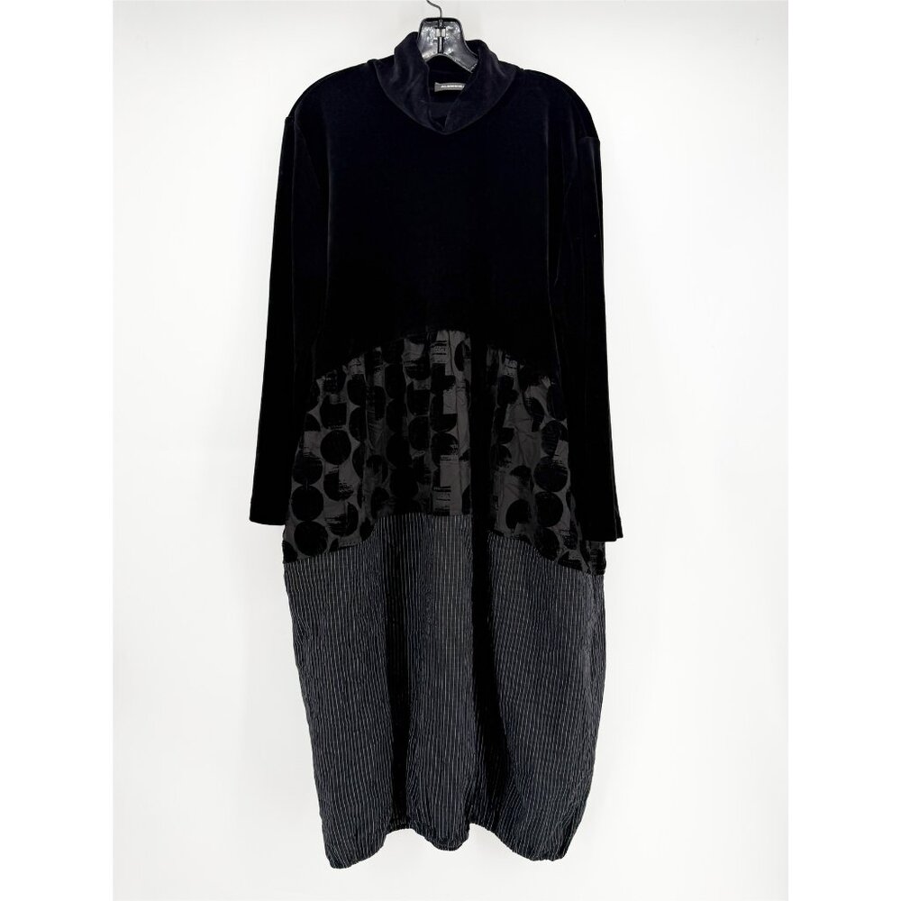 ALEMBIKA Vanta Cocoon Dress, Mix Black sz 2 - Picture 2 of 11